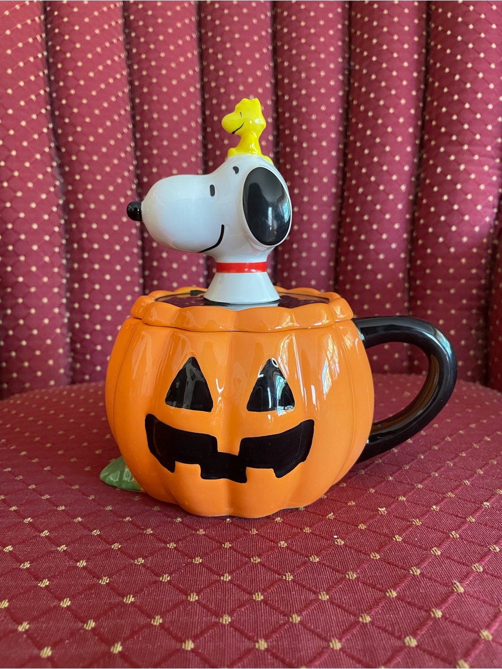 Snoopy pumpkin mug